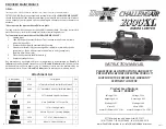 Double K Industries Challengair 2000XL Instruction Manual предпросмотр