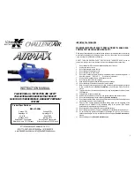 Предварительный просмотр 1 страницы Double K Industries ChallengAir AIRMAX Instruction Manual