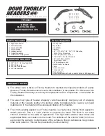 Doug Thorley Headers THY-464-1 Instructions preview