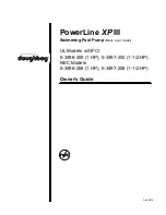 Doughboy PowerLine XP III Owner'S Manual preview