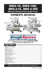 DOUGHXPRESS DMS-18 Owner'S Manual предпросмотр