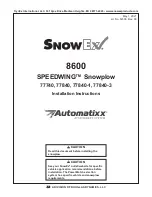 Douglas Dynamics SnowEx Automatixx SPEEDWING 77740 Installation Instructions Manual preview