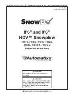 Douglas Dynamics SnowEx HDV 77770 Installation Instructions Manual предпросмотр