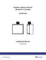 Douglas Lighting Controls BT-PP20-B Installation Manual preview