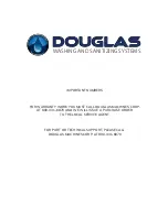 Preview for 26 page of Douglas BELT WASHER Operation Manual