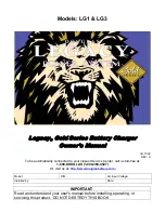 Douglas Legacy LG1 Owner'S Manual preview