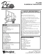 Preview for 1 page of Douglas Pro-656 Installation Instructions