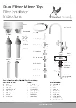 Doulton Duo Filter Mixer Tap Installation Instructions предпросмотр