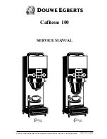 Preview for 1 page of Douwe Egberts Cafitesse 100 Service Manual