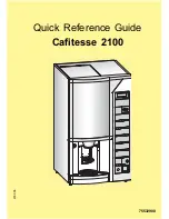 Preview for 1 page of Douwe Egberts Cafitesse 2100 Quick Reference Manual