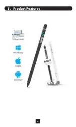 Предварительный просмотр 5 страницы DOUXE S3 Active Stylus Pen Instruction Manual