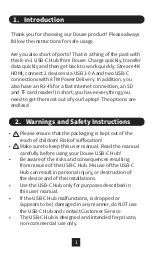 Preview for 2 page of DOUXE USB-C Hub Instruction Manual