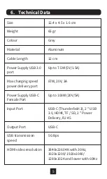 Preview for 6 page of DOUXE USB-C Hub Instruction Manual