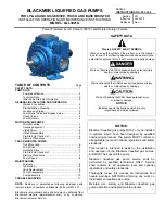 Dover Blackmer LGL3021A Installation, Operation And Maintenance Instructions preview