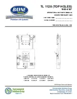 Preview for 1 page of Dover Environmental Solutions BAYNE TL 1128 Operation And Parts Manual