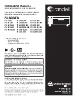 Preview for 1 page of Dover FX-1UC-290 Operator'S Manual