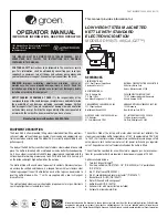 Dover Groen DHS-40A Operator'S Manual предпросмотр