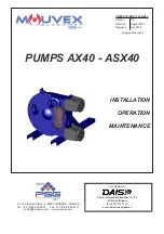 Preview for 1 page of Dover MOUVEX ASX40 Instructions Manual