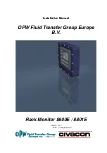 Preview for 1 page of Dover OPW 8800E Installation Manual