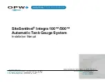 Preview for 1 page of Dover OPW SiteSentinel Integra 100 Installation Manual