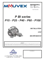 Dover PSG Mouvex P BI Series Installation - Use - Maintenance preview