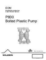 Dover PSG Wilden Pro-Flo P800 Series Engineering Operation & Maintenance Manual preview