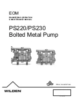 Dover PSG Wilden Pro-Flo PS220 Operation And Maintenance Manual предпросмотр