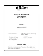 Dover Triton 9600 Series Operation Manual preview