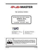 Dover TWG PULLMASTER M12 Instructions And Parts Manual preview