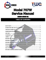 Dover TWG TULSA WINCH 707W Service Manual preview