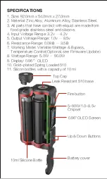 Preview for 2 page of Dovpo TOPSIDE Top Fill Squonk User Manual