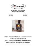 Preview for 1 page of Dovre 250CB Installation Instructions And Operating Manual