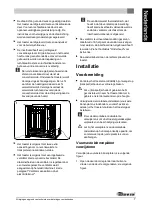 Preview for 7 page of Dovre 2576CBSC Installation Instructions And Operating Manual