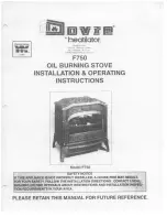 Dovre F750 Installation And Operating Instructions Manual preview