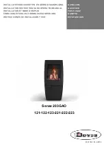 Preview for 1 page of Dovre Sense 203GAO 121 Installation Instructions And Operating Manual