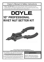 Предварительный просмотр 1 страницы DOYLE 58018 Owner'S Manual & Safety Instructions