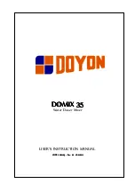 Preview for 1 page of Doyon DOMIX 35 User Instruction Manual