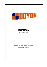 Doyon DOMIX45 User Instruction Manual preview