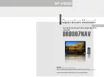 DP Audio Video dbd807nav Operation Manual preview