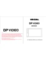 Preview for 1 page of DP VIDEO DBD808 User Manual