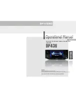 DP VIDEO DP436 Operation Manuals предпросмотр