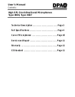 Preview for 2 page of DPA 4004 User Manual