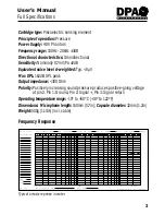 Preview for 4 page of DPA Hydrophone 8011 User Manual