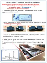 Предварительный просмотр 1 страницы DPE Medical DST 8000 Unpacking And Assembly Instructions