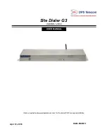 Предварительный просмотр 1 страницы DPS Telecom Site Dialer G3 User Manual