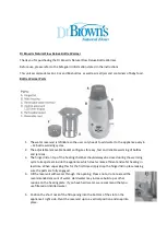 Preview for 1 page of Dr. Brown's Natural Flow Deluxe Quick Manual