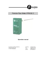 Предварительный просмотр 1 страницы Dr.Fodisch PFM 92 C Operation Manual