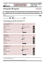 DR. LANGE CADAS 100 LPG 185 Programming Instructions preview