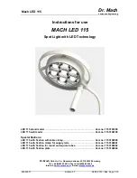 Dr. Mach LED 115 Instructions For Use Manual предпросмотр