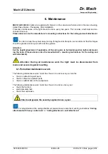 Preview for 22 page of Dr. Mach LED 2MC Instructions For Use Manual